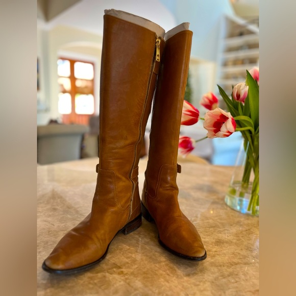 Michael Kors Saddle Brown High Riding Boots size 7 - Picture 2 of 5